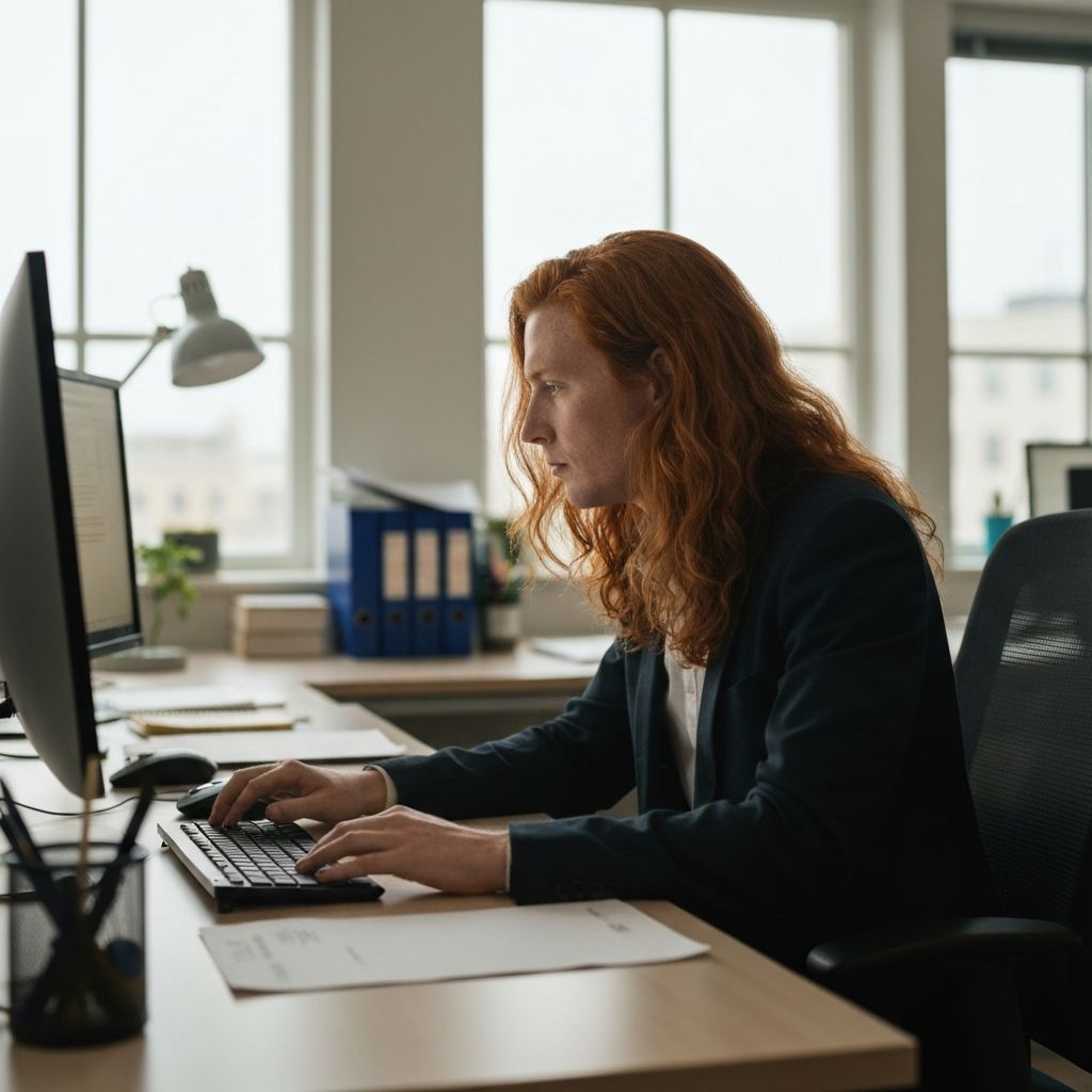 Person an Computer während Tageszeit mit natürlichem Licht
